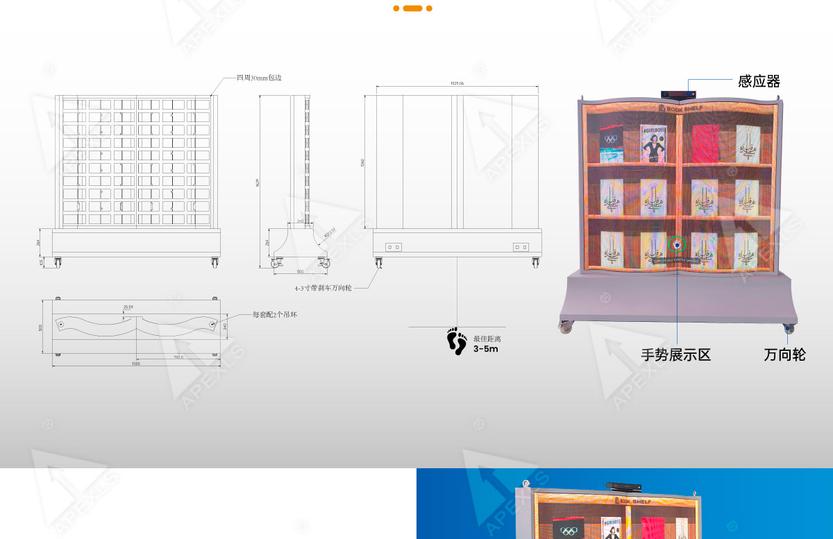 LED翻書屏