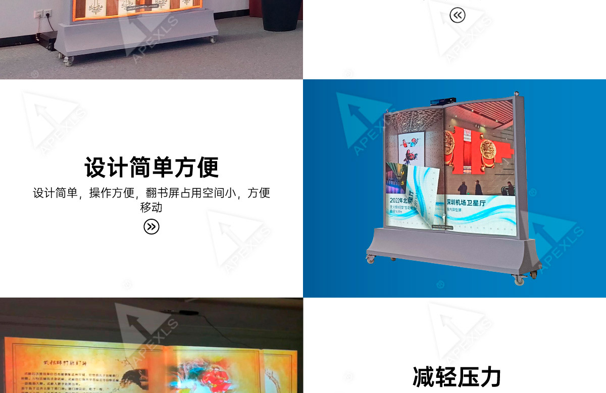 LED翻書屏