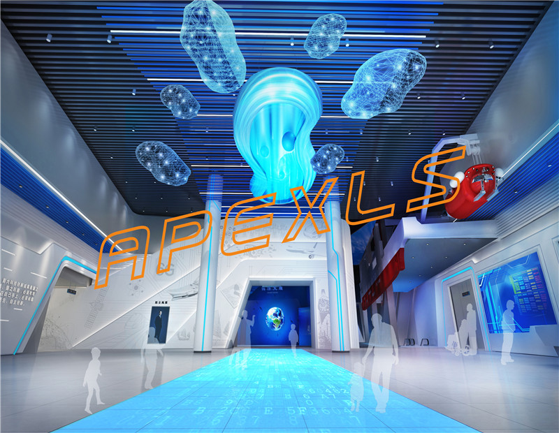 江蘇海門科技館P4創(chuàng)意LED云屏