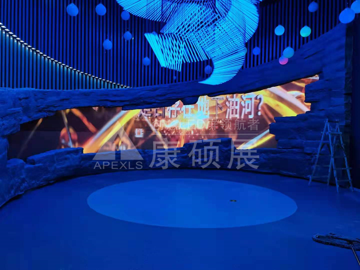 ?山東東營勝利油田博物館發(fā)展史廳異形屏