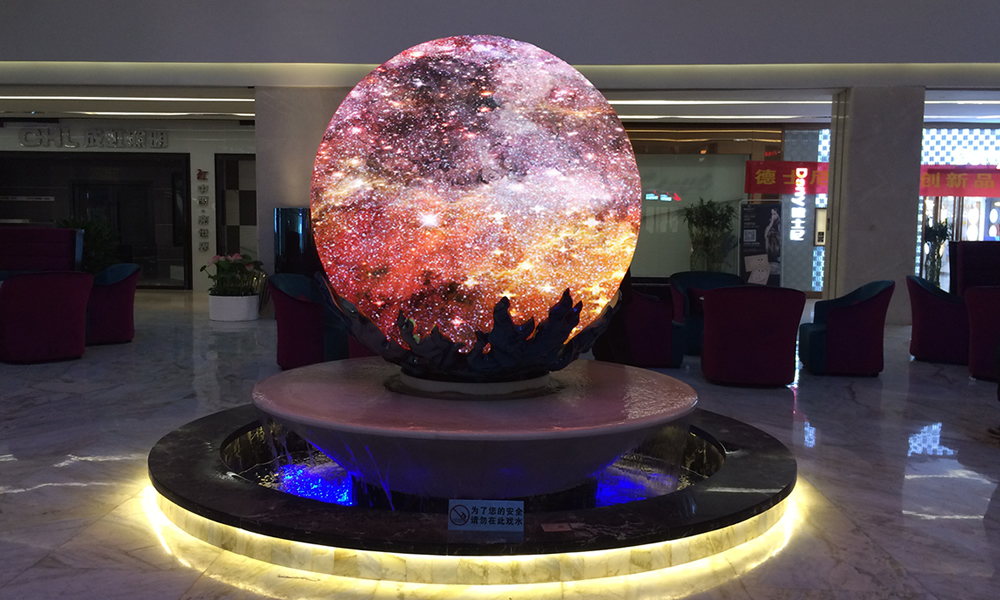中山星空聯(lián)盟集團(tuán)P6MM球形LED顯示屏