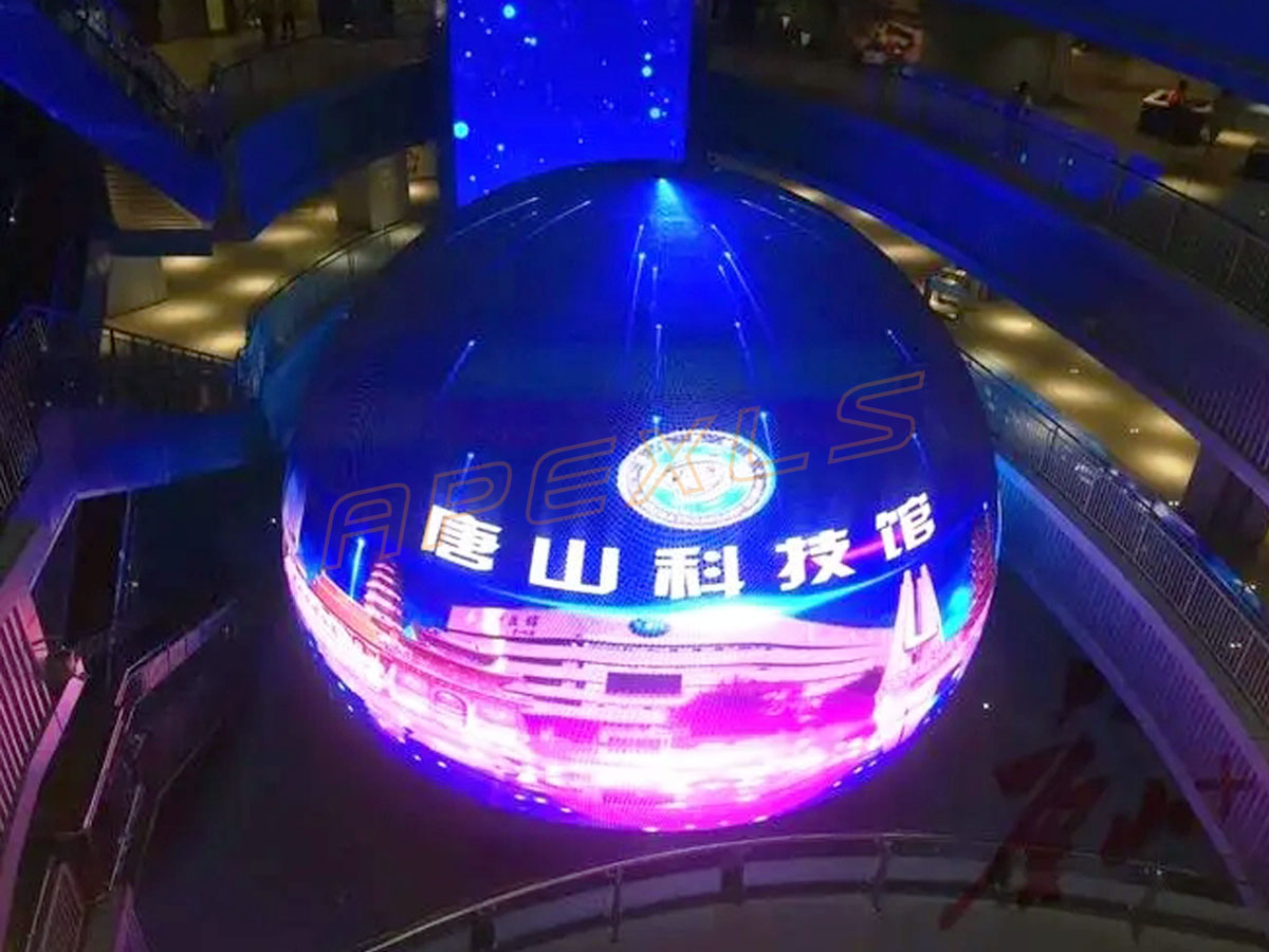 唐山科技館直徑14米LED球形屏