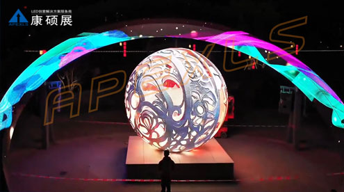 惠陽(yáng)淡水墟文化特色街創(chuàng)意球形屏